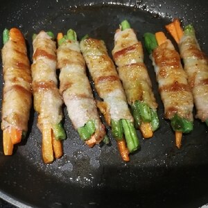 野菜の肉巻き